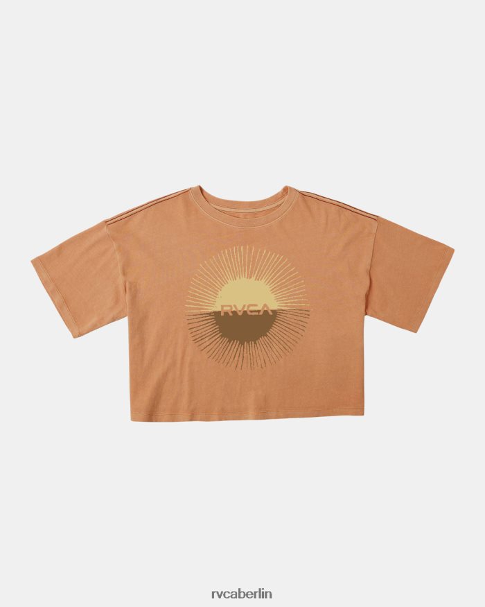 RVCA Sonnenfinsternis-T-Shirt BF4L8X1173 Kleidung Mandarine Frauen