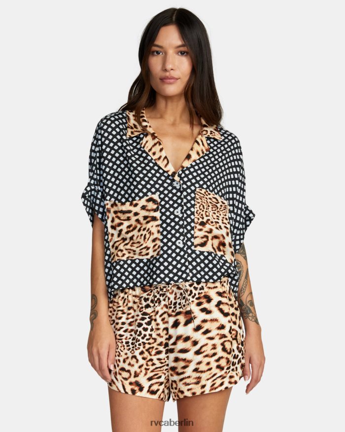 RVCA Speakeasy-Knopf oben BF4L8X1554 Kleidung multi Frauen