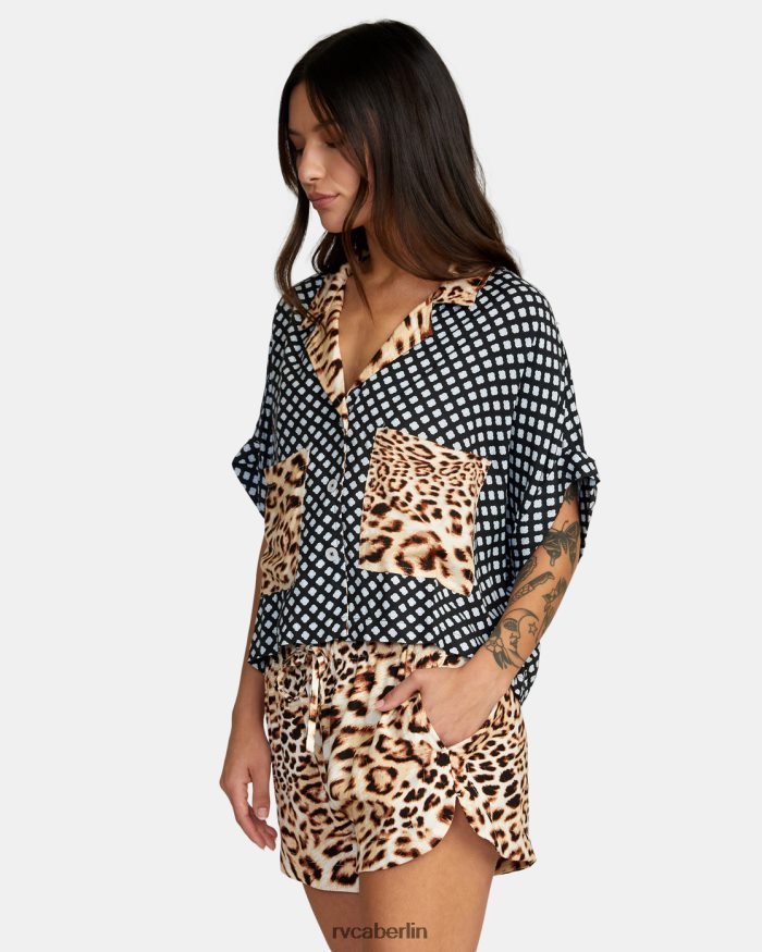 RVCA Speakeasy-Knopf oben BF4L8X1554 Kleidung multi Frauen