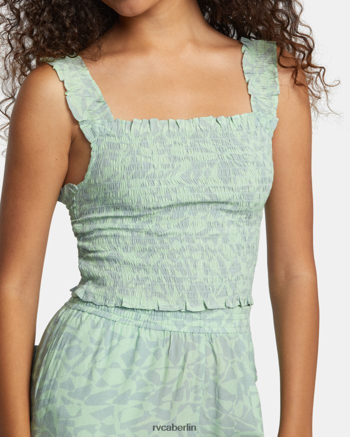 RVCA Terrassen-Öko-Tanktop BF4L8X1127 Kleidung Seeschaum Frauen