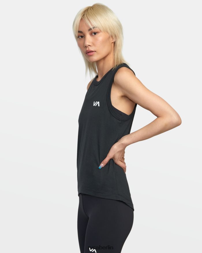 RVCA Va-Muskeltrainings-Tanktop BF4L8X1266 Kleidung schwarz 2 Frauen