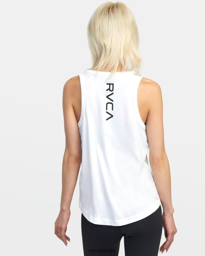 RVCA Va-Muskeltrainings-Tanktop BF4L8X1267 Kleidung weiß 2 Frauen