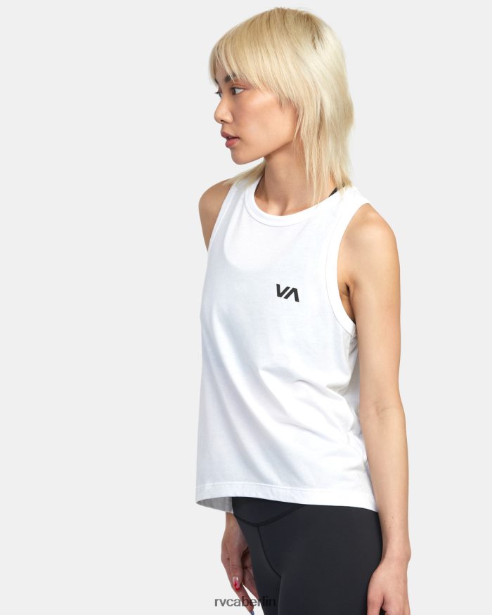 RVCA Va-Muskeltrainings-Tanktop BF4L8X1267 Kleidung weiß 2 Frauen