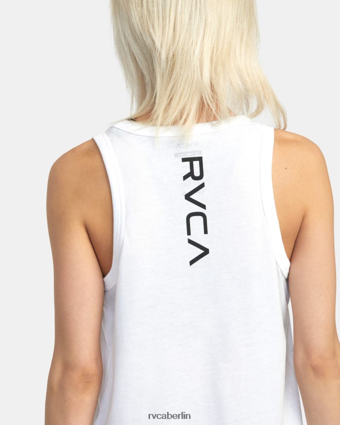 RVCA Va-Muskeltrainings-Tanktop BF4L8X1267 Kleidung weiß 2 Frauen