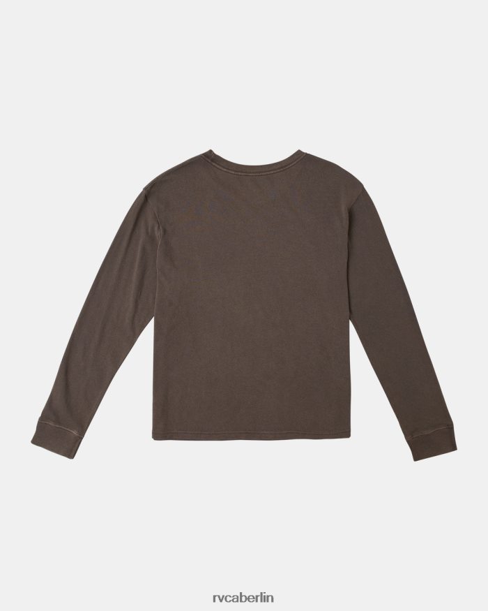 RVCA Va Palm Langarm-T-Shirt BF4L8X1075 Kleidung Java Frauen