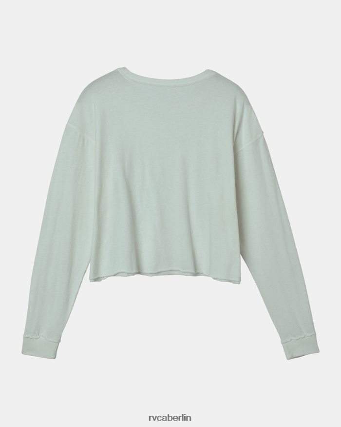 RVCA Vase-Langarm-T-Shirt BF4L8X1245 Kleidung Himmelblau Frauen