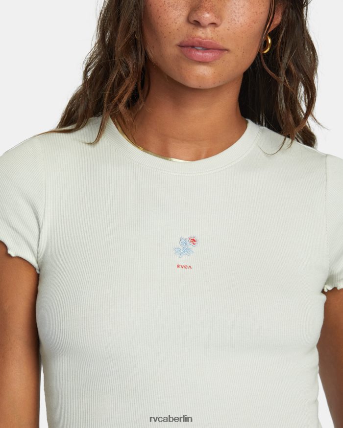 RVCA Zierliches Klassenkameraden-T-Shirt BF4L8X1344 Kleidung Meeresspray Frauen
