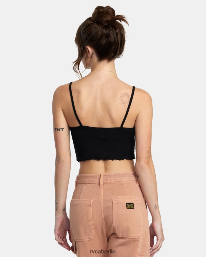 RVCA das ganze Tanktop BF4L8X1414 Kleidung Schwarz Frauen