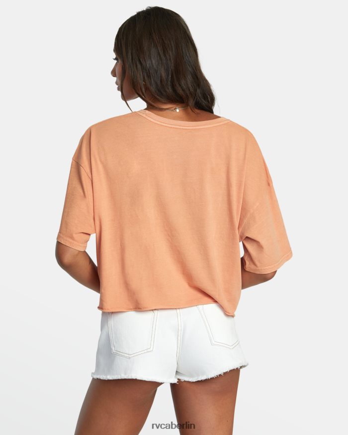 RVCA großes Kurzarm-T-Shirt BF4L8X936 Kleidung Canyon stieg Frauen