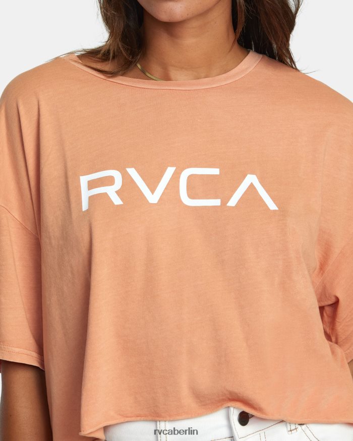 RVCA großes Kurzarm-T-Shirt BF4L8X936 Kleidung Canyon stieg Frauen