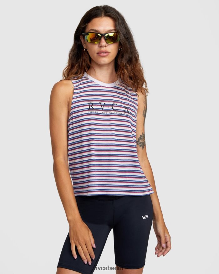 RVCA konstruiertes Tanktop BF4L8X1319 Kleidung Lavendel Frauen
