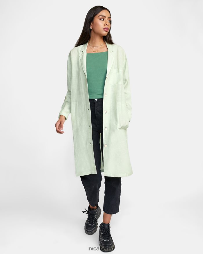 RVCA milder, übergroßer Blazer BF4L8X1631 Kleidung hellgrün Frauen