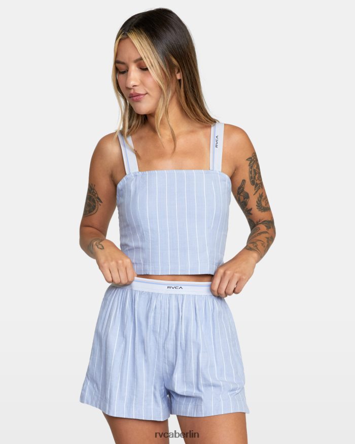 RVCA nächtliches Crop-Tanktop BF4L8X1719 Kleidung grau lila Frauen
