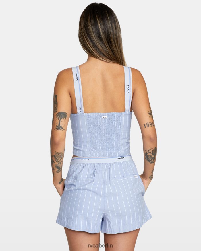 RVCA nächtliches Crop-Tanktop BF4L8X1719 Kleidung grau lila Frauen