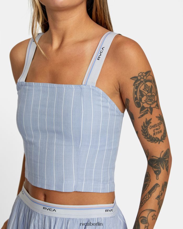 RVCA nächtliches Crop-Tanktop BF4L8X1719 Kleidung grau lila Frauen