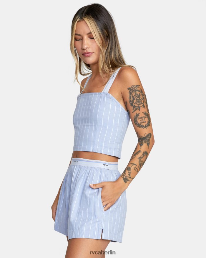 RVCA nächtliches Crop-Tanktop BF4L8X1719 Kleidung grau lila Frauen