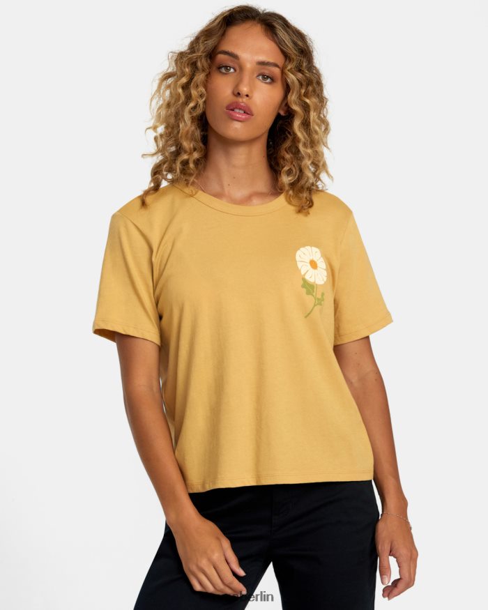 RVCA unverzichtbares T-Shirt BF4L8X1218 Kleidung Stroh Frauen