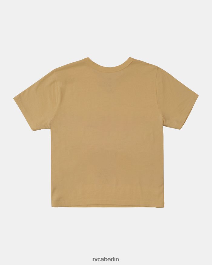 RVCA unverzichtbares T-Shirt BF4L8X1218 Kleidung Stroh Frauen