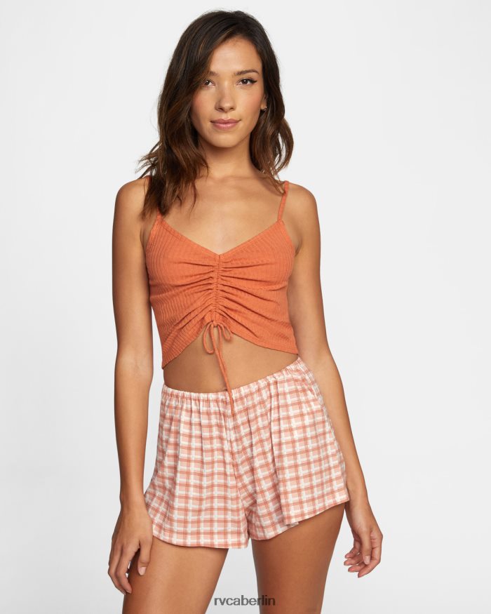 RVCA wird nicht aufhören, Tanktop BF4L8X1324 Kleidung Kakao Frauen