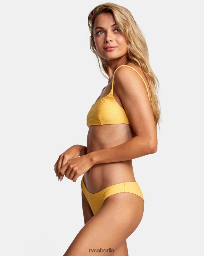 RVCA Brightside freche Bikinihose BF4L8X1659 schwimmen Ringelblume Frauen