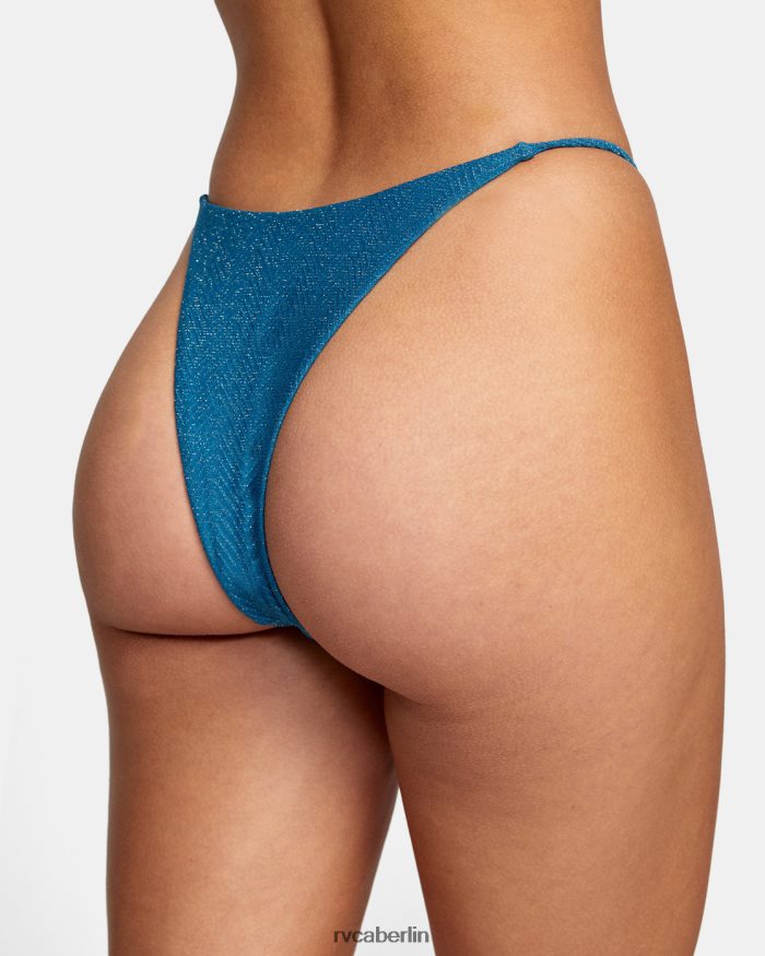 RVCA Brightside knappe französische Bikinihose BF4L8X1611 schwimmen Schnorchel blau Frauen
