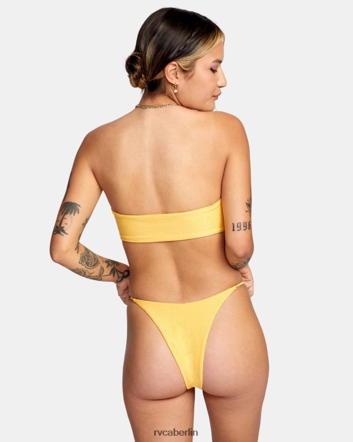 RVCA Brightside knappe französische Bikinihose BF4L8X1653 schwimmen Ringelblume Frauen