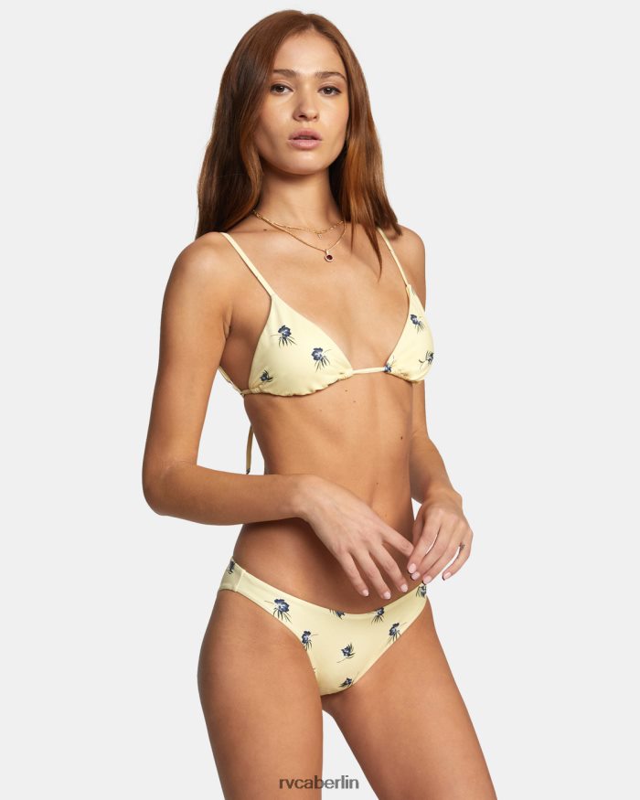 RVCA Einfach zu liebende, niedrig sitzende, mittelgroße Bikinihose BF4L8X1561 schwimmen Sonnenschein Frauen