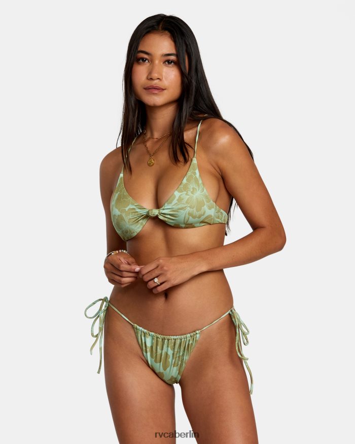 RVCA Feine Linien schimmern in mittelgroßen Bikinihosen BF4L8X1143 schwimmen Seeschaum Frauen