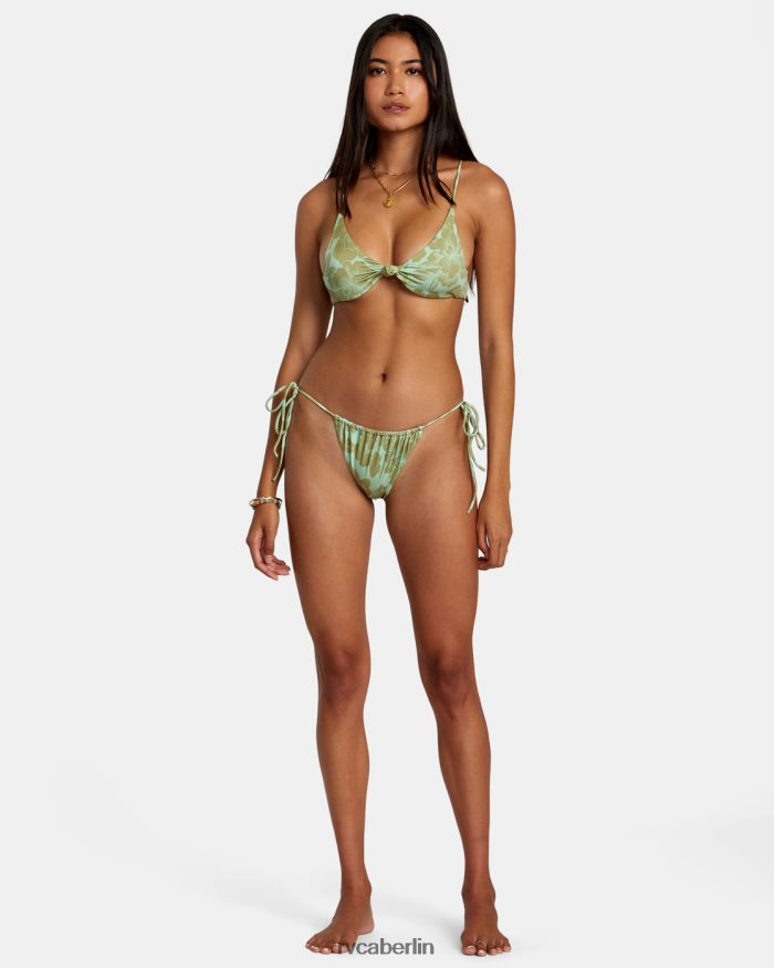 RVCA Feine Linien schimmern in mittelgroßen Bikinihosen BF4L8X1143 schwimmen Seeschaum Frauen