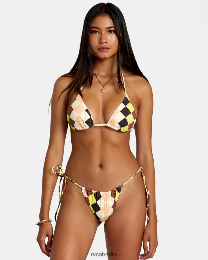 RVCA Greenpacha Breeze Mittelgroße Bikinihose mit Schiebeschnürung BF4L8X1121 schwimmen multi Frauen