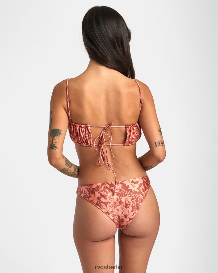 RVCA Oasis mittelgroße Bikinihose BF4L8X1432 schwimmen Sandelholz Frauen