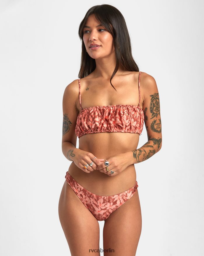 RVCA Oasis mittelgroße Bikinihose BF4L8X1432 schwimmen Sandelholz Frauen