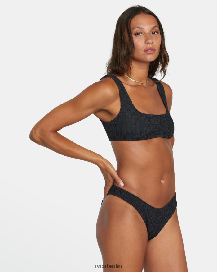 RVCA Rillen französische Bikinihose BF4L8X1090 schwimmen Schwarz Frauen