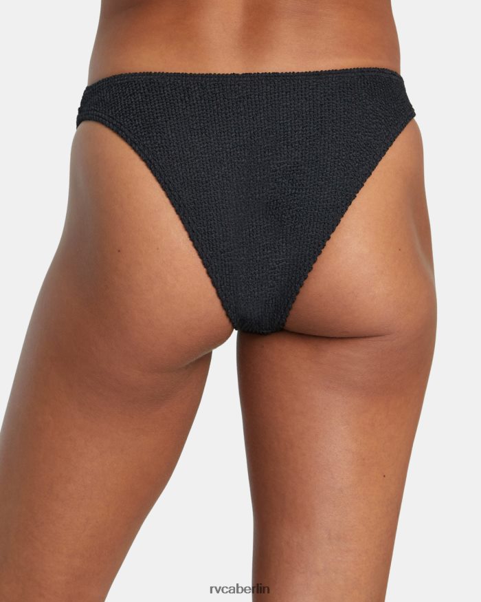 RVCA Rillen französische Bikinihose BF4L8X1090 schwimmen Schwarz Frauen
