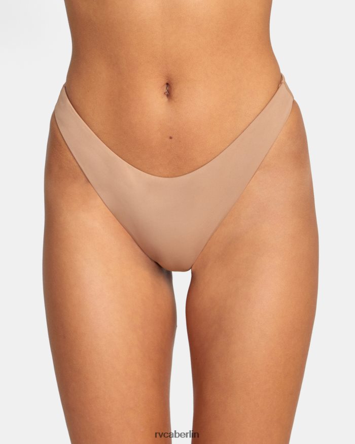 RVCA Solide französische Bikinihose BF4L8X1452 schwimmen Holz Frauen