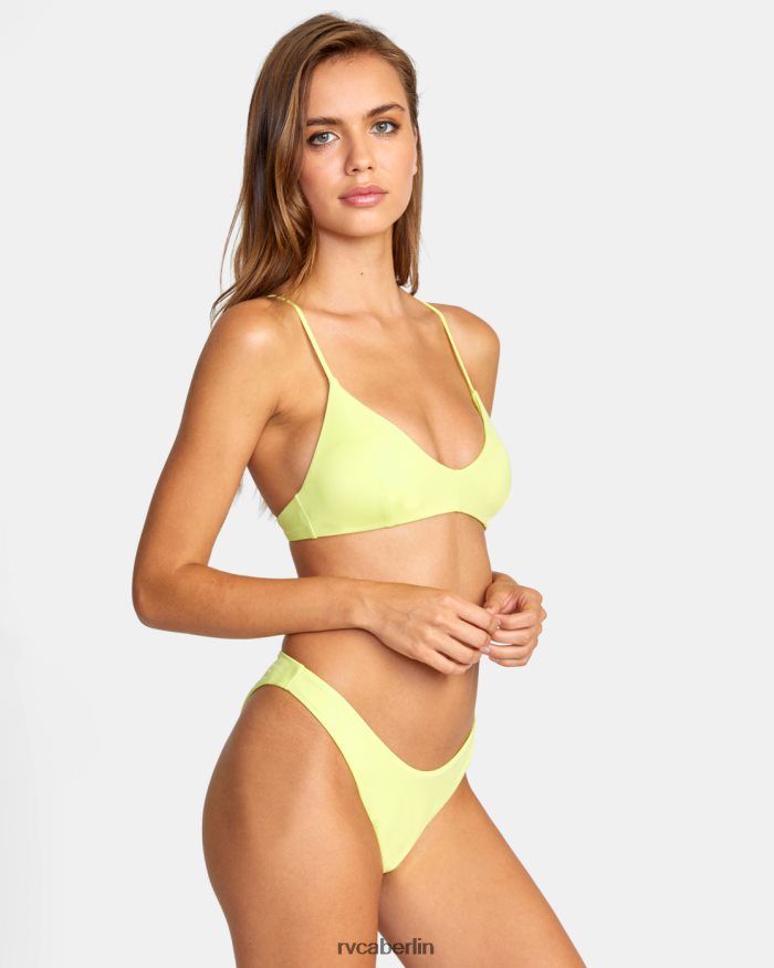 RVCA Solide französische Bikinihose BF4L8X1476 schwimmen Limeade Frauen