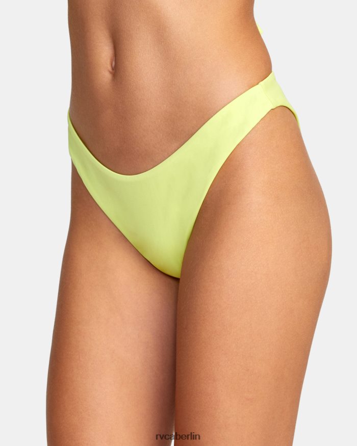 RVCA Solide französische Bikinihose BF4L8X1476 schwimmen Limeade Frauen