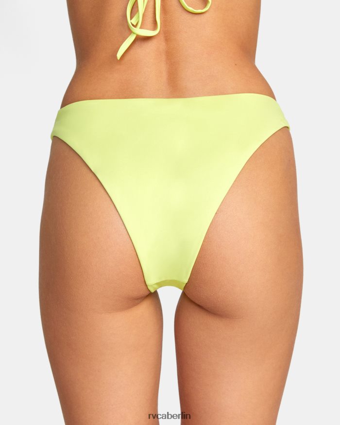 RVCA Solide französische Bikinihose BF4L8X1476 schwimmen Limeade Frauen