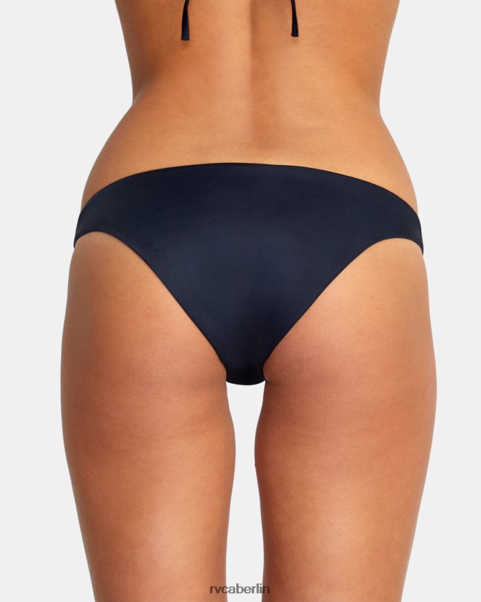 RVCA Solide mittelgroße Bikinihose BF4L8X1292 schwimmen Schwarz Frauen
