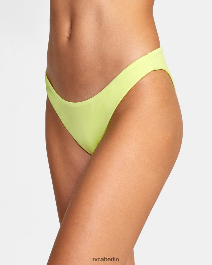 RVCA Solide mittelgroße Bikinihose BF4L8X1496 schwimmen Limeade Frauen