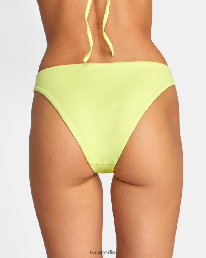 RVCA Solide mittelgroße Bikinihose BF4L8X1496 schwimmen Limeade Frauen