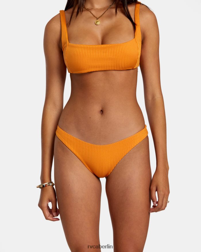 RVCA Tangerine schimmernde, freche Bikinihose BF4L8X1133 schwimmen Mandarine Frauen