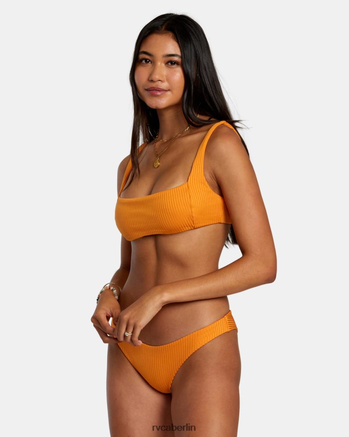 RVCA Tangerine schimmernde, freche Bikinihose BF4L8X1133 schwimmen Mandarine Frauen