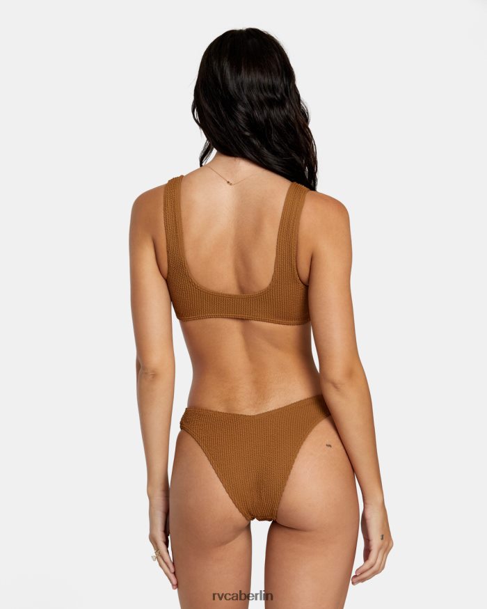 RVCA Bralette-Bikinioberteil mit Rillenstruktur BF4L8X1254 schwimmen Siena Frauen