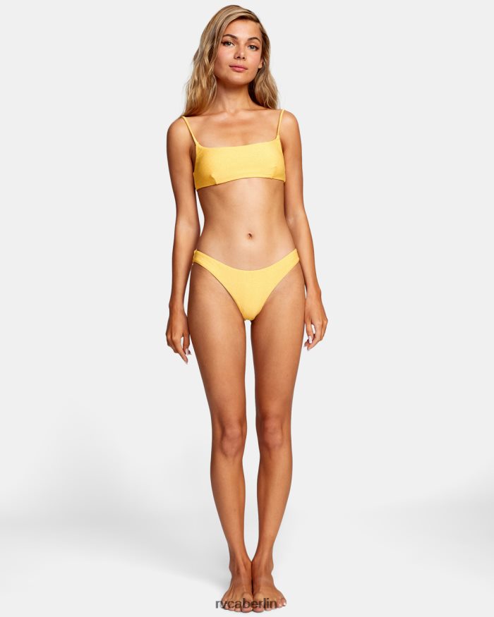 RVCA Brightside Bralette-Bikinioberteil BF4L8X1567 schwimmen Ringelblume Frauen