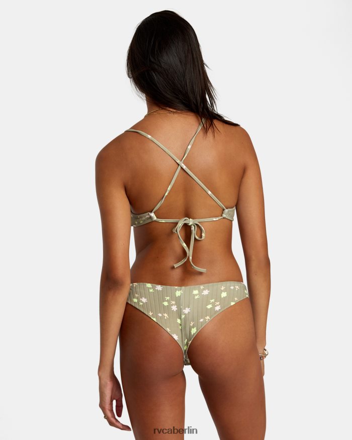 RVCA Decoupage-Triangel-Bikinioberteil BF4L8X1201 schwimmen Aloe Frauen