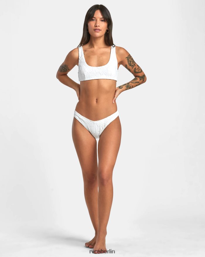 RVCA Dolly Bralette-Bikinioberteil BF4L8X1397 schwimmen flüstern weiß Frauen