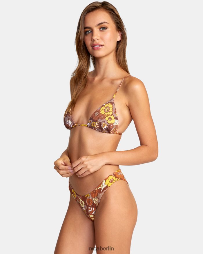 RVCA Earth Bloom Slide-Triangel-Bikinioberteil BF4L8X1497 schwimmen multi Frauen