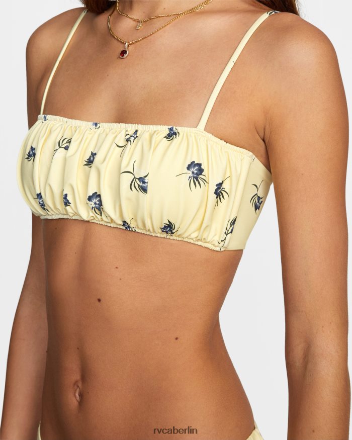 RVCA Einfach zu liebendes Bandeau-Bikinioberteil BF4L8X1619 schwimmen Sonnenschein Frauen