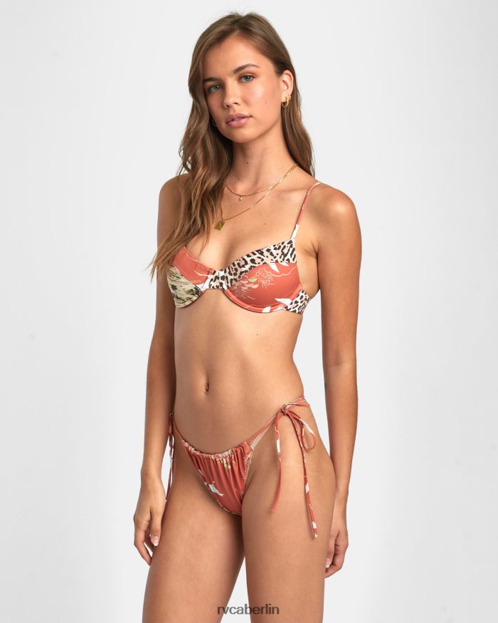 RVCA Gerafftes Bikinioberteil mit Bügeln BF4L8X1417 schwimmen multi Frauen